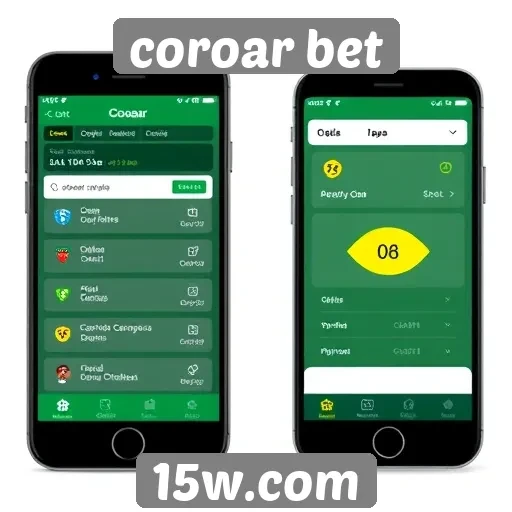 Funcionalidade do aplicativo mobile do coroar bet