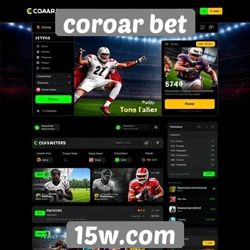 Análise da interface de usuário do site Coroar Bet